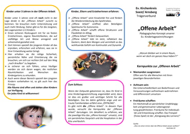 Fleyer "Offene Arbeit"